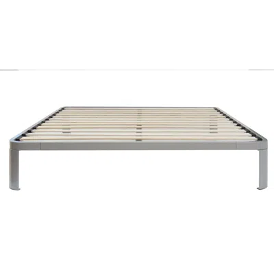 Quikfurn Queen Size Luna Metal Platform Bed Frame With Wood Slats