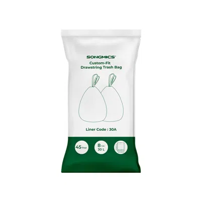 BREEBE 8.5 GALLON DRAWSTRING TRASH BAGS 