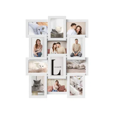 Breebe Set Of 12 Collage Picture Frames White