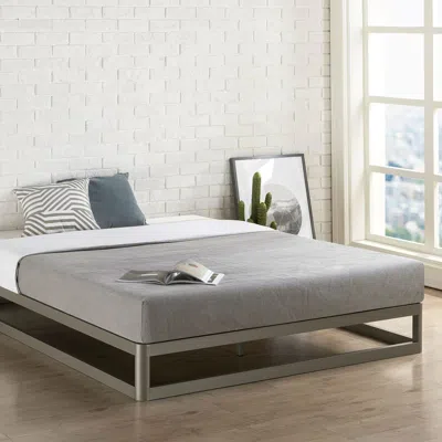 Quikfurn King Size Modern Low Profile Heavy Duty Metal Platform Bed Frame