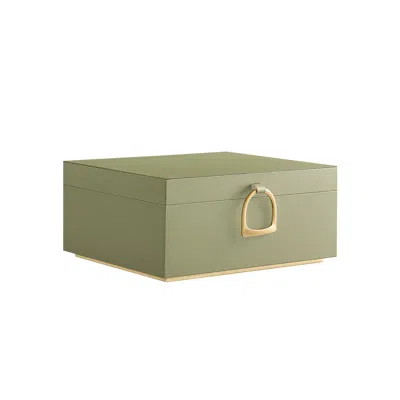 Breebe 2-layer Jewelry Box With Handle Laurel Green
