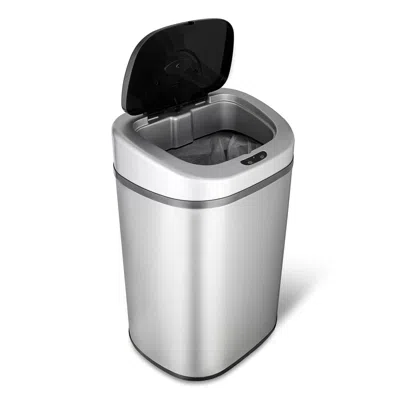 Quikfurn Stainless Steel 21-gallon Kitchen Trash Can With Motion Sensor Lid