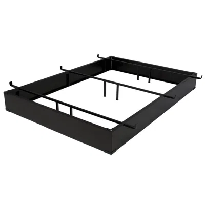 Quikfurn Queen Size Hotel Style Metal Bed Frame Bed Base - 10-inch High
