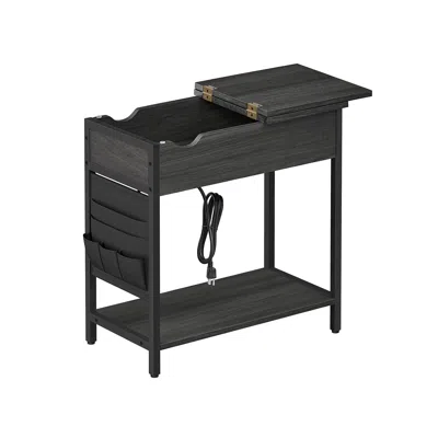 Breebe Side Table With Usb Ports And Outlets
