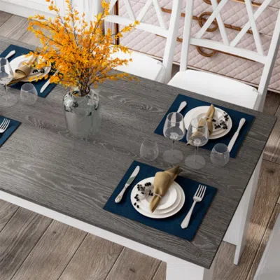 Hivvago 47 Inches Dining Table For Kitchen And Dining Room-dark Gray