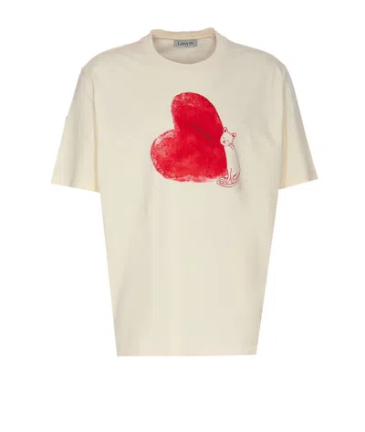 Shop Lanvin T-shirts And Polos In White