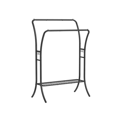 Breebe Heavy-duty Double-rod Clothes Rack Ink Black
