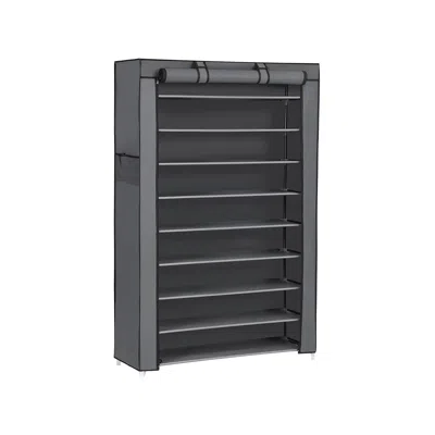 Breebe Gray Enclosed Shoe Rack