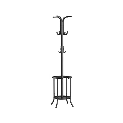 Breebe Freestanding Metal Coat Rack Ink Black