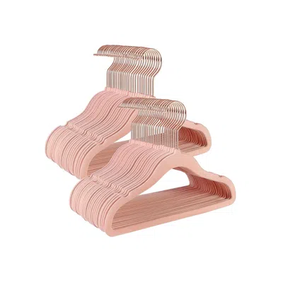 Breebe Light Pink Pack Of 50 Baby Hangers
