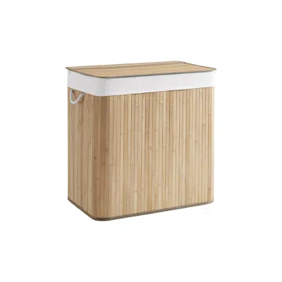 BREEBE 3-SECTION LAUNDRY HAMPER WITH LID 