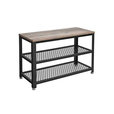 Breebe Gray 3-tier Shoe Storage Rack