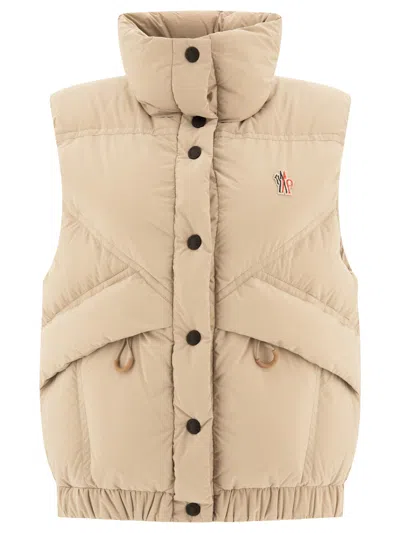 Shop Moncler Marolies Jackets In Beige