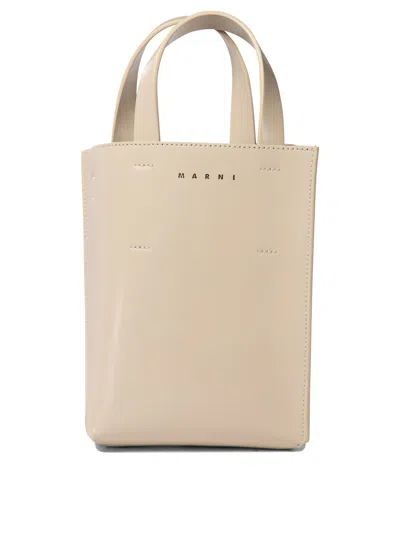 Shop Marni Museo Nano Handbags In Beige