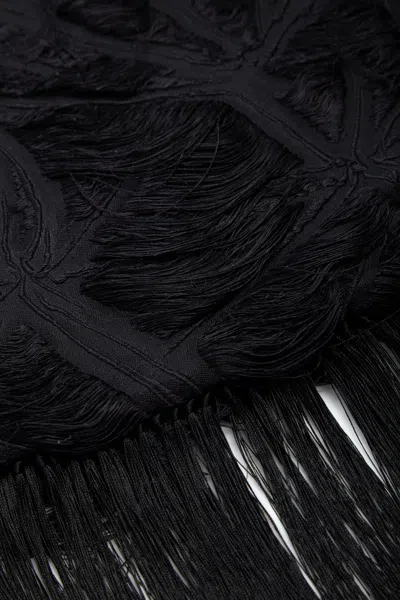 Gabriela Hearst Blaine Scarf In Black Silk Virgin Wool Jacquard In Black