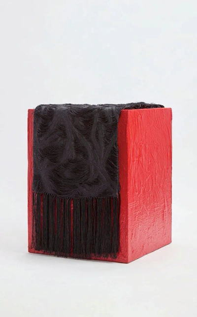 Gabriela Hearst Blaine Scarf In Black Silk Virgin Wool Jacquard In Black