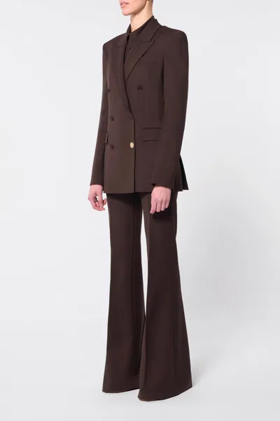 Gabriela Hearst Gavin Blazer In Chocolate Sportswear Wool In Chocolate