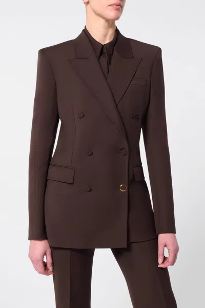 Gabriela Hearst Gavin Blazer In Chocolate Sportswear Wool In Chocolate