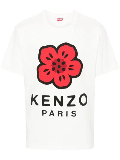 Shop Kenzo Boke Flower Print T-shirt Clothing In White