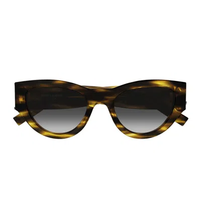 Saint Laurent Sl M94 Havana Sunglasses In Havana