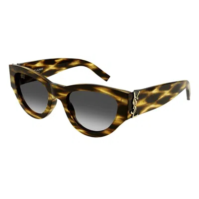 Saint Laurent Sl M94 Havana Sunglasses In Havana