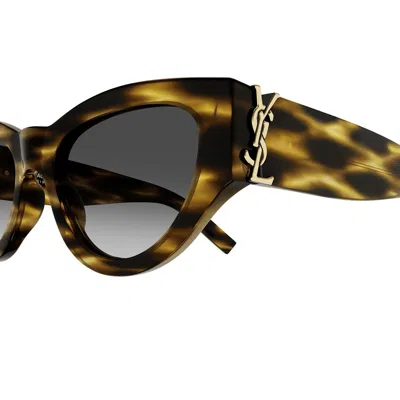 Saint Laurent Sl M94 Havana Sunglasses In Havana