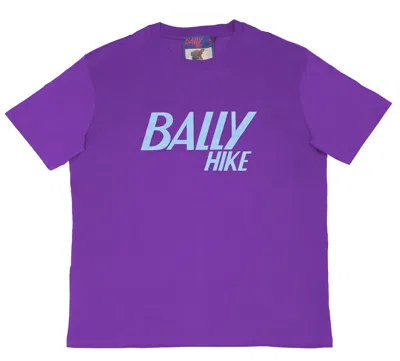 Bally 6238609 Men's Hike Purple Cotton Logo T-shirt In Purple