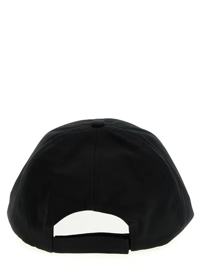 Shop Ganni Logo Cap In Black