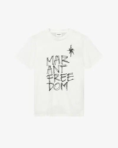 Shop Isabel Marant Étoile Zoeline T-shirt In White