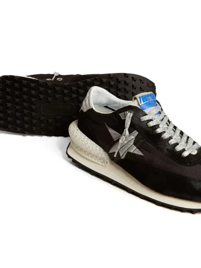 Golden Goose Marathon Sneakers In Nylon With Star Logo In Black