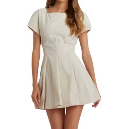 Amanda Uprichard Harper Dress In Bone In Beige