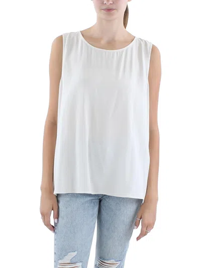 Eileen Fisher Womens Silk Tank Top In White