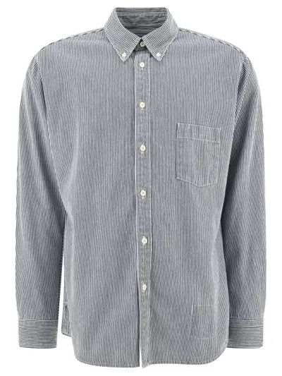 Shop Nonnative Dweller Shirts In Blue