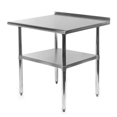 Quikfurn Heavy Duty 30 X 24 Inch Stainless Steel Restaurant Kitchen Prep Work Table With Backsplash