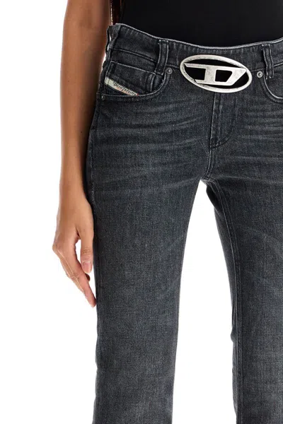 Shop Diesel Iamante Jeans With Oval In Black