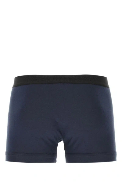 Tom Ford Boxer With Logo And Stretch Design In Blue