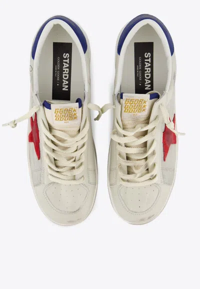 Golden Goose Db Ball Star Leather Low-top Sneakers In White
