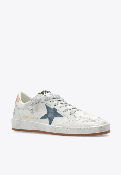 Golden Goose Db Ball Star Leather Low-top Sneakers In White