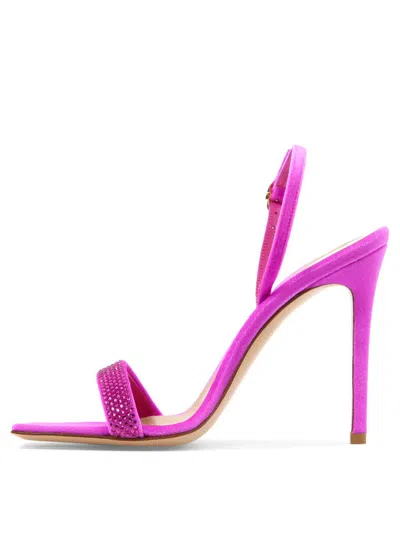 Shop Gianvito Rossi "britney" Sandals In Purple