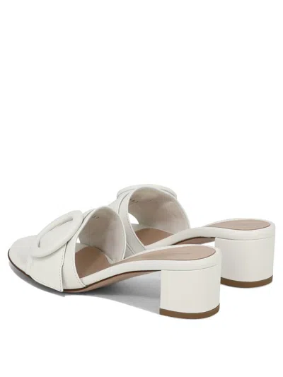 Shop Gianvito Rossi "venezia" Sandals In White