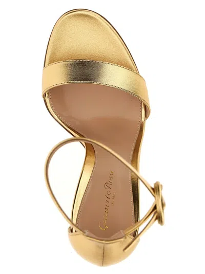 Shop Gianvito Rossi 'portofino' Sandals In Gold