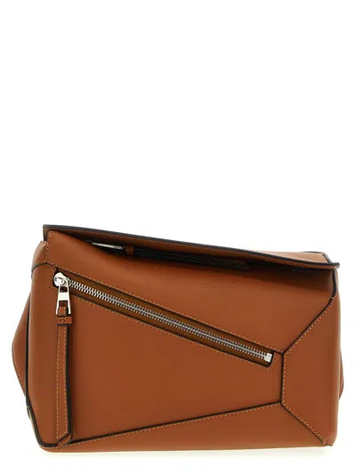 Shop Loewe 'puzzle' Small Fanny Pack In Brown