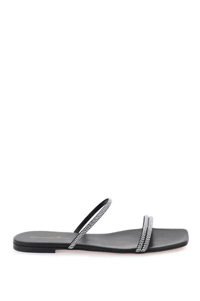 Shop Gianvito Rossi Cannes Slides In Argento