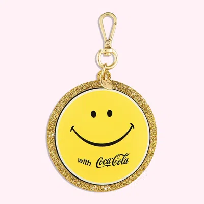 Stoney Clover Lane Coca-cola Smiley Face Glitter Bag Charm