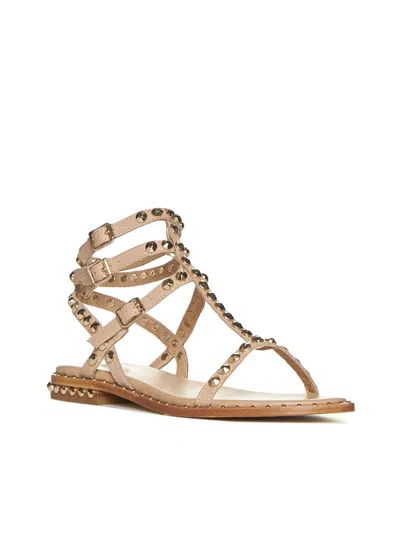 Shop Ash Sandals In Skin Ariel Gold