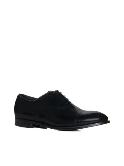 Shop Doucal's Flat Shoes In Nero + F.do Nero