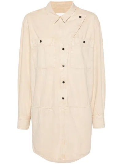 Isabel Marant Étoile Beige Ilaya Minidress In Brown