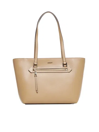 Dkny Tote In Cappuccino