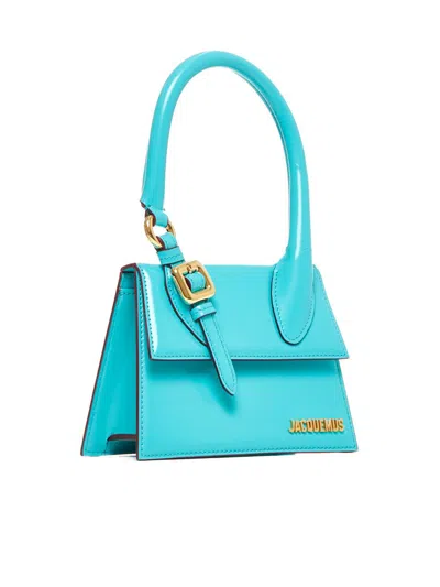 Shop Jacquemus Bags In Turquoise