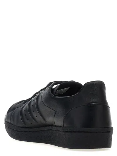 Shop Y-3 Adidas 'superstar' Sneakers In Black